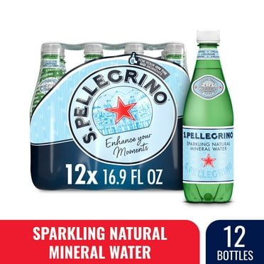 S.Pellegrino Sparkling Natural Unflavored Bottled Mineral Water, 16.9 fl oz Each, 12 Bottles