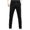#Black, variant on DPTALR Men's Waterproof Solid Elastic Waist Pocket Cargo Pants, Khaki Big and Tall Men XS