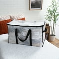 thumbnail image 2 of Organize It All 2 Pack Foldable Heavy Duty Storage Bags in Clear, 2 of 9