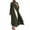 Army Green, variant on IBTOM CASTLE Women's Chiffon Muslim Cardigan Kaftan Middle East Arabian Abaya Dress Casual Islamic Cover up Long Dresses M Khaki