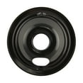 Range Kleen Electric Stove Drip Pans, Style B, Black Porcelain, Kitchen