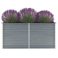 thumbnail image 1 of vidaXL Garden Raised Bed Galvanised Steel 160x40x77 cm Grey, 1 of 4