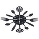 thumbnail image 5 of Reloj para colgar en la pared, reloj de pared de cocina negro, reloj de pared para salón, cubiertos de cocina, reloj de pared fiel a su promesa Jadeshay A, 5 of 8