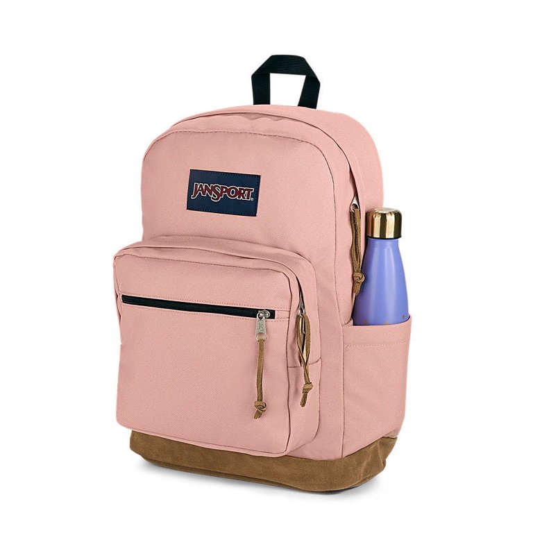 Jansport Right Pack Backpack, Misty Rose, Suede Leather Bottom, 15 inch  Laptop Sleeve - Walmart.com
