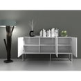 thumbnail image 2 of Casabianca Home Vizzione Buffet In White Marbled Porcelain With Storage, 2 of 3