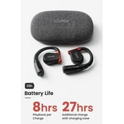 Cleer Arc II Sport Open-Ear Bluetooth Headphones, True Wireless, Sweat Resistant, 35 Hours Playtime, Black