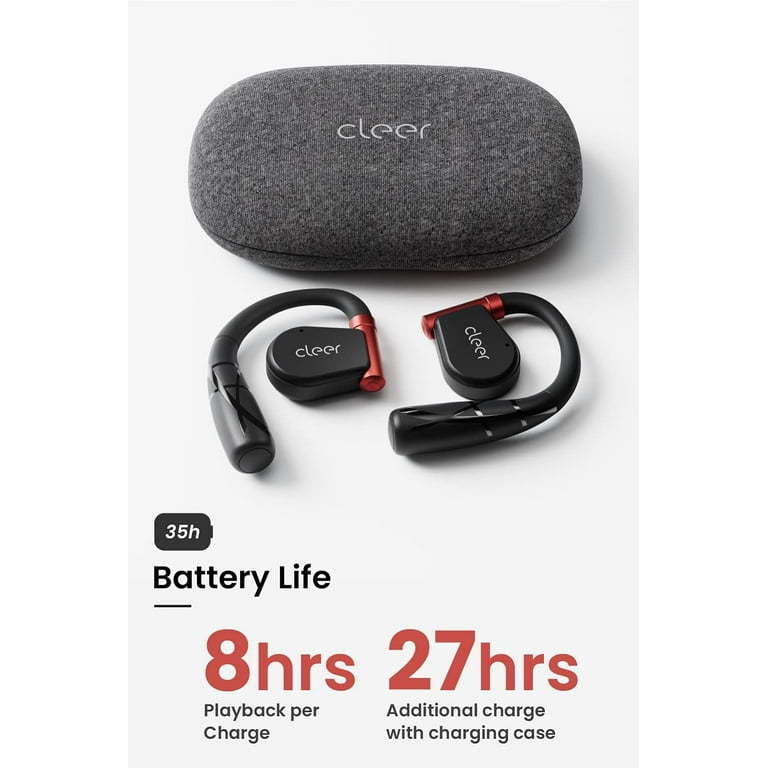Cleer ARC II Sport Open-Ear True Wireless Bluetooth Headphones, Dual Microphone, Multipoint Connection, Secure Fit, Sweat Resistant, Crystal Clear Cleer ARC II Sport Open-Ear True Wireless Bluetooth Headphones, Dual Microphone, Multipoint Connection, Secure Fit, Sweat Resistant, Crystal Clear