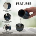 thumbnail image 4 of Japanese Sake Set - 5 Piece Set - Ceramic Sake Glasses, 4 of 10