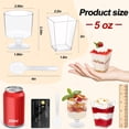 thumbnail image 2 of Juego de vasos de postre con cucharas, 150 ml, miniplástico, paquete de 320, 2 of 7