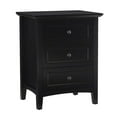 thumbnail image 1 of Modus Table de Chevet Paragon 3 Tiroirs en Noir, 1 of 4