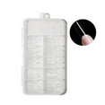 thumbnail image 3 of dianhelloya 100Pcs/Box Fake Nails Water Drop T-Shaped Short Round Square Head Ultra Thin DIY Transparent Artificial Nails False Nail Extension D, 3 of 8