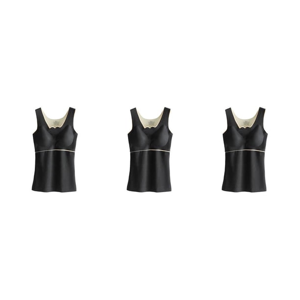 Qarigey Ropa interior térmica de invierno para mujer, chaleco de fibra acrílica gruesa para mantener el calor, ropa para el hogar, Type1 NO1