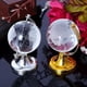 thumbnail image 2 of Mini Round Earth Globe World Map Crystal Glass Clear Stand Desk Decoration Gifts, 2 of 5