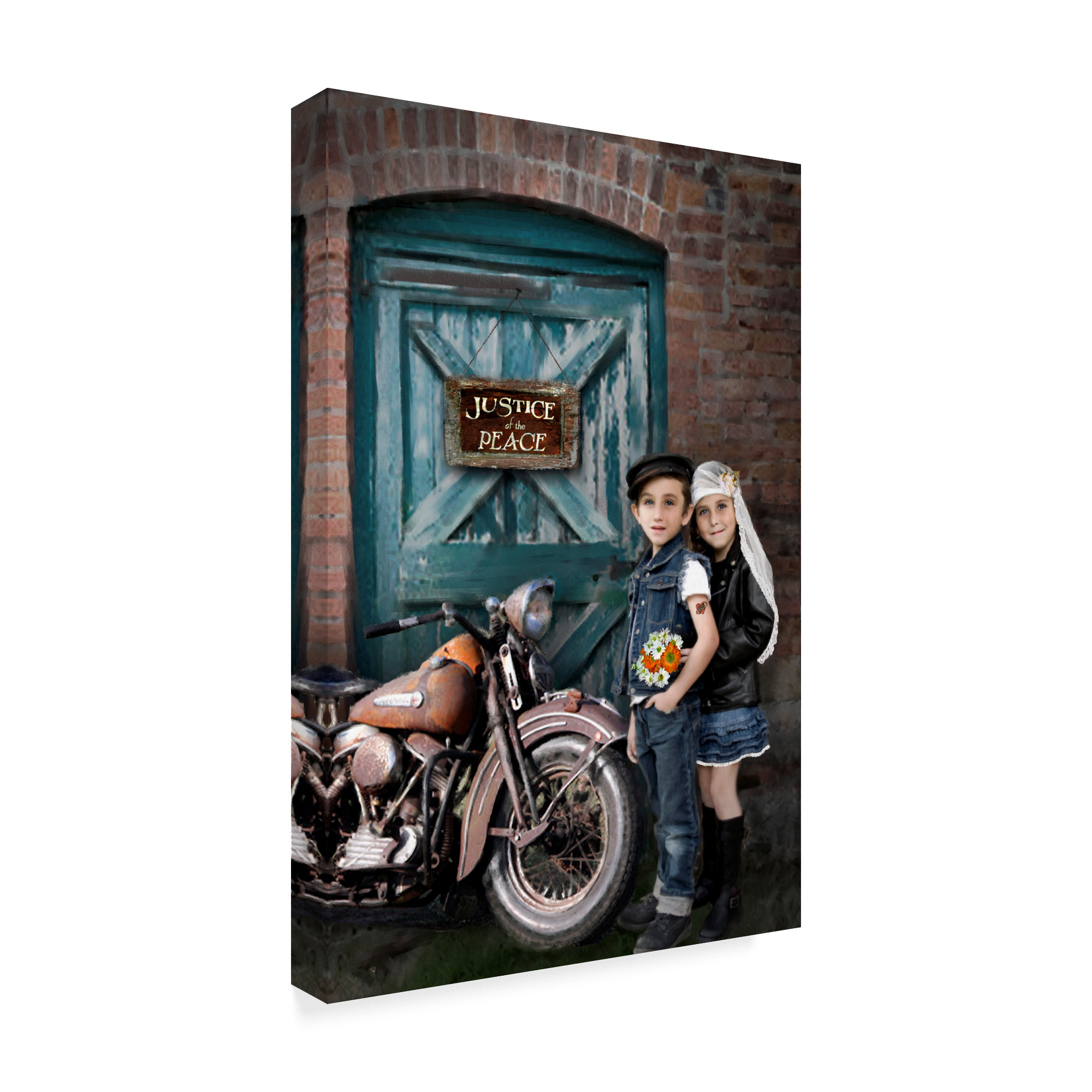 Trademark Fine Art 'Born Ride' Canvas Art by Sharon Forbes