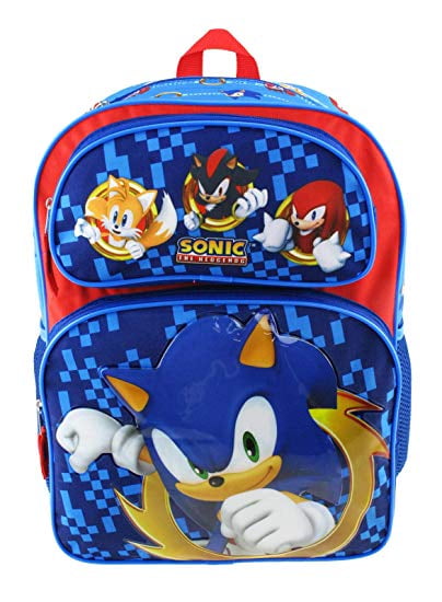 Sonic 16" inches Large School Backpack new with tags Licensed Product 