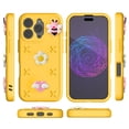 thumbnail image 4 of Compatible with iPhone 16 Pro Max Kids Boys Girls Skin Friendly Case, Cute 3D Bowknot Butterfly Floral Bee Cartoon Design Soft Silicone Shockproof Protective Drop-resistance Stylish Cover, Yellow, 4 of 6