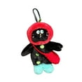 thumbnail image 3 of Llavero de peluche de gato, bonito llavero de muñeca artesanal para bodas, regalos de viaje para mujeres Negro, 3 of 8