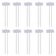 thumbnail image 1 of 10 piezas de etiquetas de plantas de metal plantando estaca de plántulas para verduras de flores de hierbas, 1 of 8