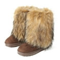 thumbnail image 4 of Faux Fur Mid-Calf Snow Boots for Women -Warm, and Stylish Winter Footwear Y12K Boots Outdoor Indoor Shoes, 4 of 6