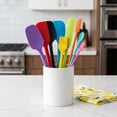 thumbnail image 3 of Unique Bargains 9Pcs Kitchen Spatula Set Heat-Resistant Cooking Utensils Colorful, 3 of 5