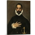 thumbnail image 1 of ARTCANVAS The Nobleman with his Hand on his Chest 1580 Canvas Art Print by El Greco - Size: 60" x 40" (0.75" Deep) (3-Piece), 1 of 9