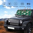 thumbnail image 6 of Disketp Windshield Sun Shade, Car Sun Shade For Front Window Gingerbread Snowman Cookies Sunshades Sun Visor Protector Blocks Uv Rays Foldable, 6 of 9
