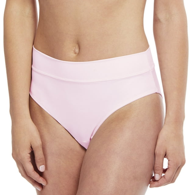 Carole Martin Culotte Confortable Taille Haute Couvrance Totale pour Femmes, Grand Bande de Taille, Style 8001, Rose, Petit