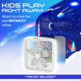 thumbnail image 2 of Aeródromo galáctico W&O con luces LED: fuerte espacial inflable para niños de 3 a 12 años que se infla en segundos creando una experiencia galáctica inmersiva (ventilador no incluido), 2 of 6