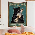 thumbnail image 4 of Póster divertido de Your Black Cats, letrero vintage para bar, decoración de pared para bar, 230 x 180 cm, como se muestra, como se muestra, 4 of 5