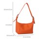 thumbnail image 5 of Bolso de axila para mujer, monedero Retro de Color sólido, bolso de viaje diario para mujer (naranja), 5 of 5