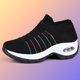 thumbnail image 4 of JShteea Zapatos Casuales Mujer Air Cushion Light Hockproof para Verano (39 Black White), 4 of 9
