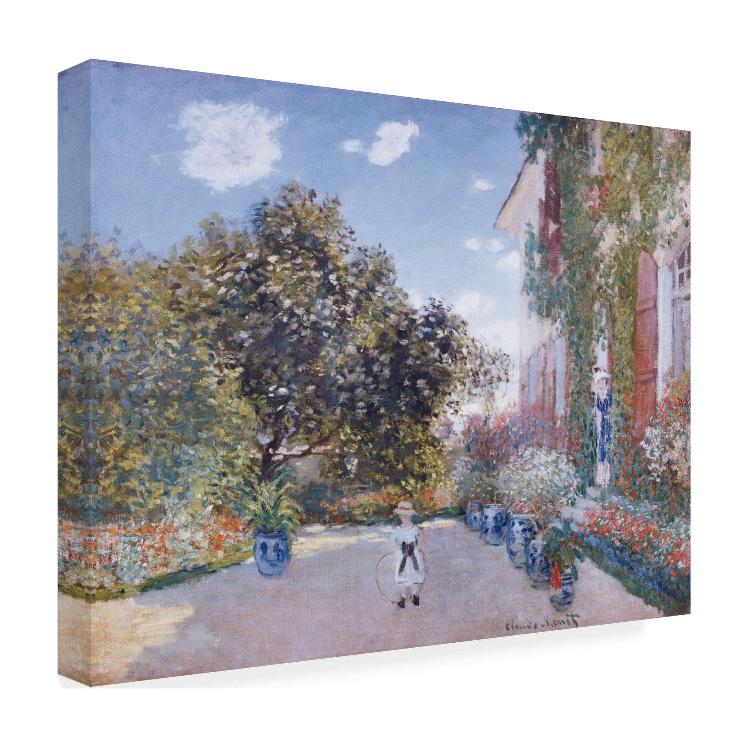Claude Monet 'Garden of the Artist' Canvas Art