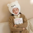 thumbnail image 6 of Jiibva Plush Polar Bear Hat Cap Warm Comfortable Beanies Hat Winter Warm Knitted Hat For Halloween Carnival, 6 of 7