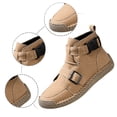 thumbnail image 6 of KANG Fashion Couples Matching Sneakers for Women & Men, Spring Summer Plus Size Leather Upper Shoes, Hand-Stitched Casual Comfort Athletic Training Fitness Shoes White 43, 6 of 9
