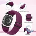 thumbnail image 4 of 2 pack Elastic Bands Compatible with Samsung Galaxy Watch Ultra Band 47mm, Stretchy Nylon Breathable Wristband for Women Man, 4 of 7