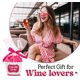 thumbnail image 3 of Calcetines de vino VICRAZY Wine Gifts para mujer, divertidos amantes del vino, 3 of 7