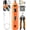 Orange, variant on with 2 LED Lights  2 Speeds Super Quiet   Trimmers with 3 Grinding Wheels Rechargeable Pet   Clippers for Large Medium Puppy Dogs   File   Clipper