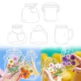 thumbnail image 1 of AKEGAMN Clearance! 20PC Large Size Bookmark Flower Page Clips Bookmarks Children Handmade DIY Transparent Flower Page Glass Bottle Wishing Bottle Sticker Premium material - These clear bookmarks are, 1 of 9