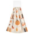 thumbnail image 7 of Yayeee Kitchen Hanging Hand Towels Set of 2 with Loop Bathroom Absorbent Tie Towel, Beige Fall Acorns Pattern, 7 of 7