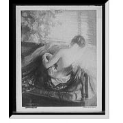 Historic Framed Print, The venetian blind, 17-7/8" x 21-7/8"