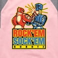 thumbnail image 3 of Rock 'Em Sock 'Em Robots - Red Rocker, Blue Bomber - Toddler And Youth Girls Raglan Graphic T-Shirt, 3 of 4