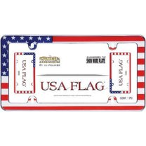 Cornice Portatarga Americana Cruiser Accessories – Cromata Con Bandiera USA - 2