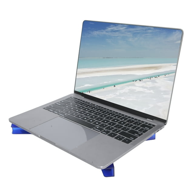 Laptop Cooling Stand, Folded Foldable Laptop Accessories Dual Fan Computer Supplies Cooler Pad with USB Cable 2 Fans for Notebook for Gaming Laptop Blue