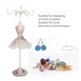 thumbnail image 4 of Mannequin Model Dress Jewelry Display Stand, Space Saving Earring Necklace Hanging Jewelry Display Rack, Resin Iron, Versatile Usage, Princess Charm, 4 of 8