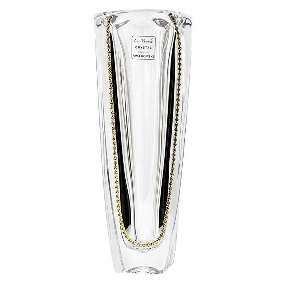 Swarovski Jeweled Crystal Vase Decorative Wedding Gift Bud Vase Inlaid
