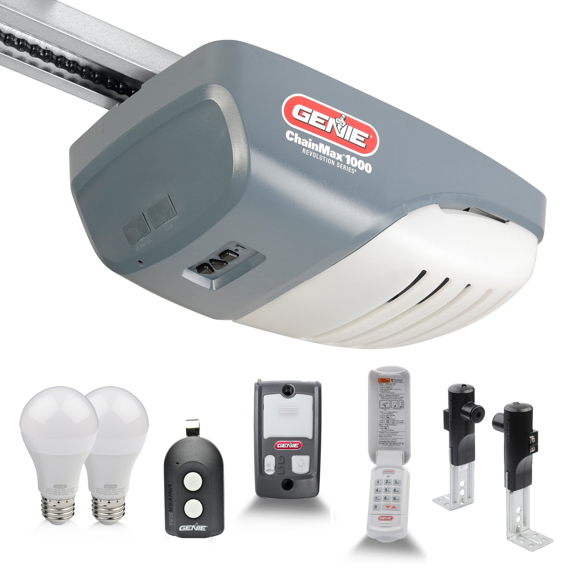 Genie 1/2 HP Durable Chain Drive Garage Door Opener with DC Motor