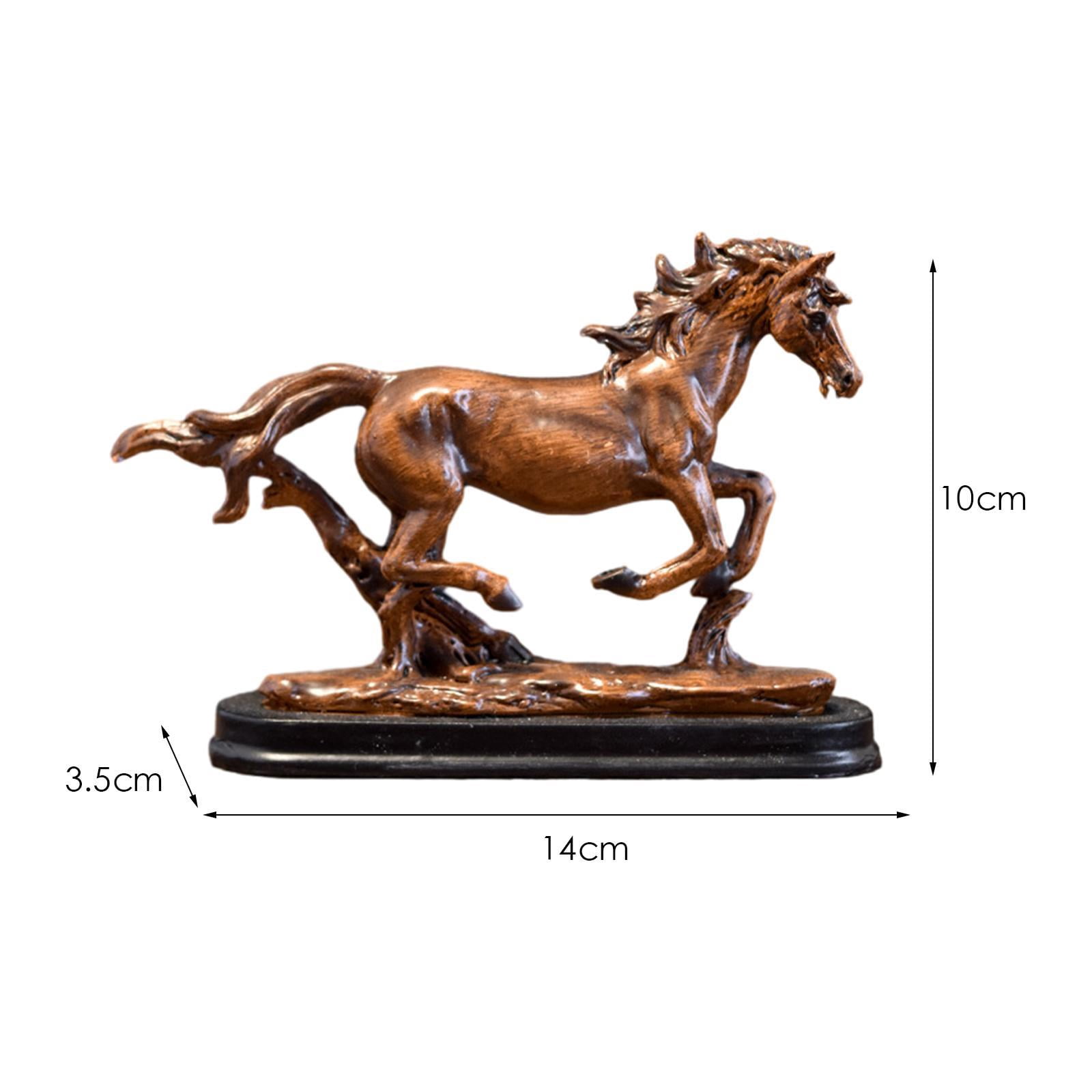 CarpNettore Flamingo Horse Garden Sculpture Figurine Ornament for Holiday Spring Desk Decoration Bookcase Living Room Furniture Home Decor Yard Art