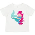 thumbnail image 3 of Inktastic Cute Mermaid, Little Mermaid, Pink Hair, Dolphin Girls Toddler T-Shirt, 3 of 5