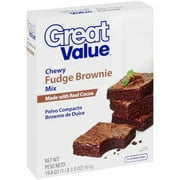Angle View: Great Value: Chewy Fudge Brownie Mix, 19.8 oz