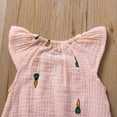 thumbnail image 6 of KkSLirnhs Size One Size Baby Girls Romper Summer Sleeveless One piece Jumpsuit Cotton Linen Outfits Pink 12-18 Month, 6 of 9